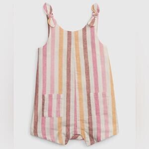 Baby Gap Linen-Cotton Pocket Shorty One-Piece sz 6-12 m Romper One Piece